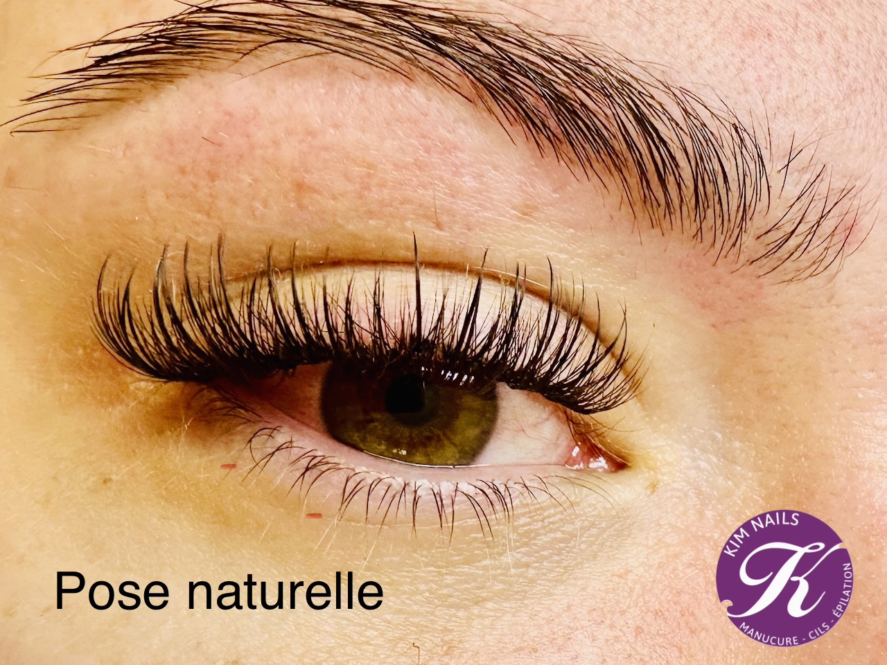 Natural-look lash extensions at Kim Nails