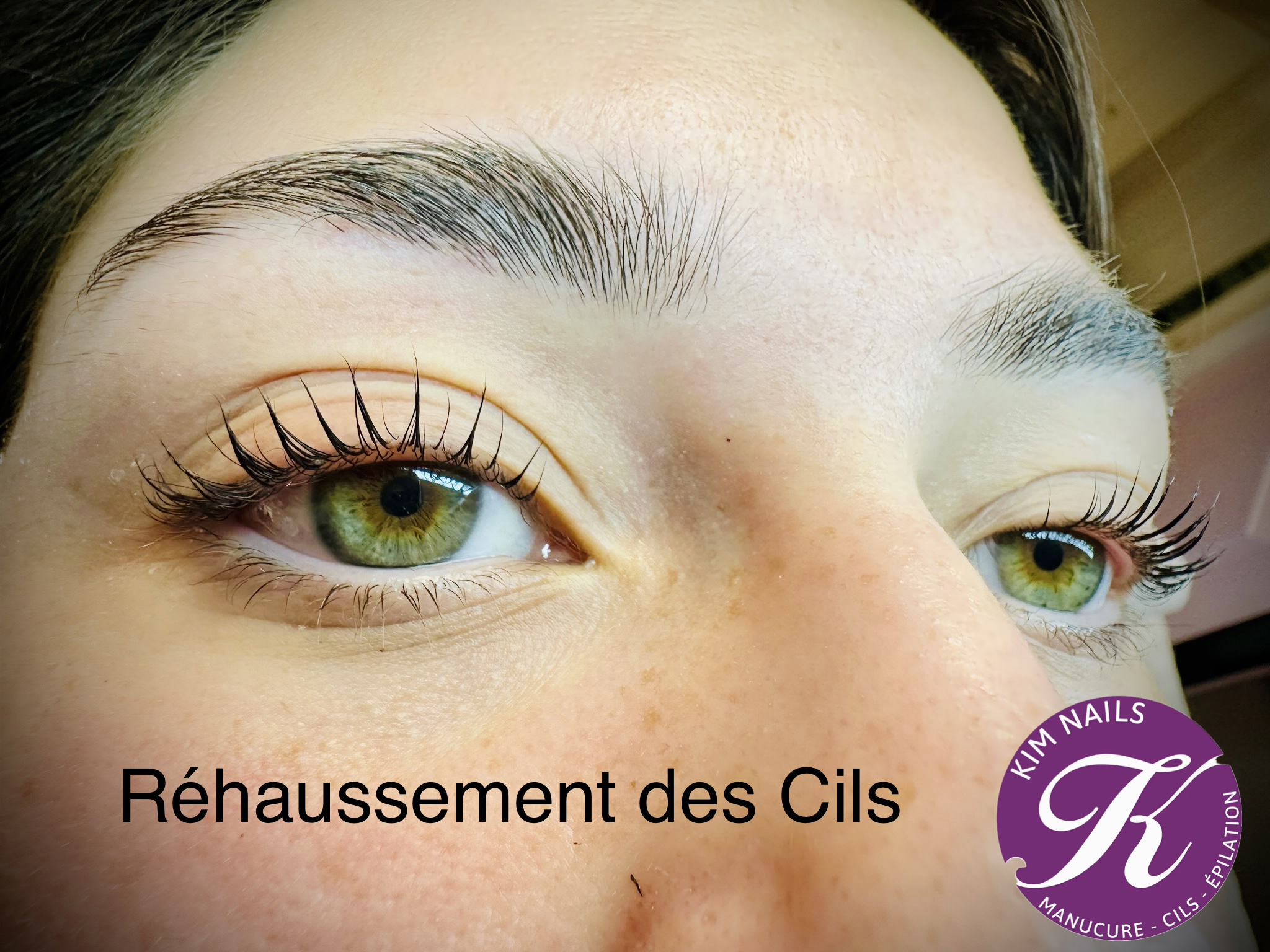 Lash lift result at Kim Nails